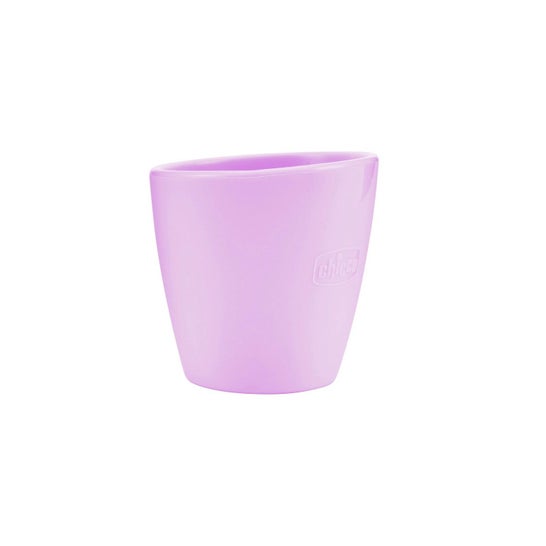 Chicco Verre Silicone Rose 6M+ 1ut