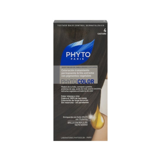 Phytosolba Phytocolor 4 Chatain + Huile d'Ales 40 mL