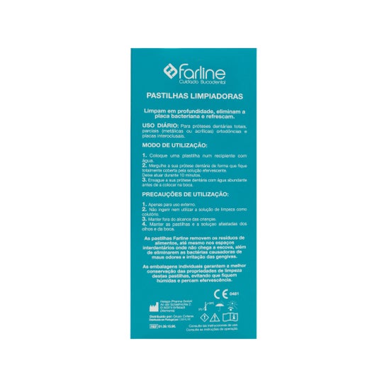 Farline comprimés de nettoyage 96 comprimés