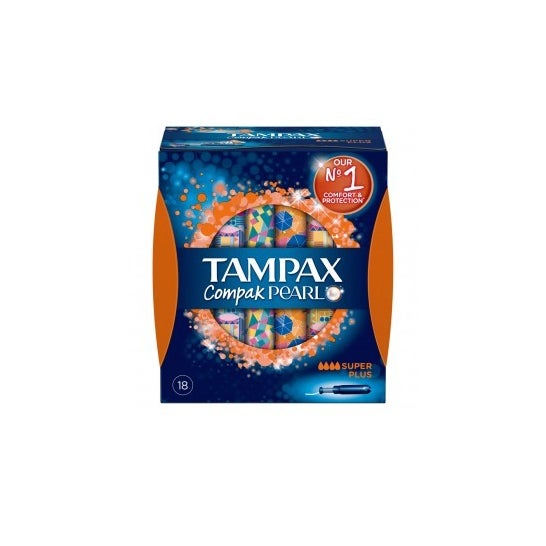 Tampax Compak Compak Pearl Super Plus coton 18 Unités