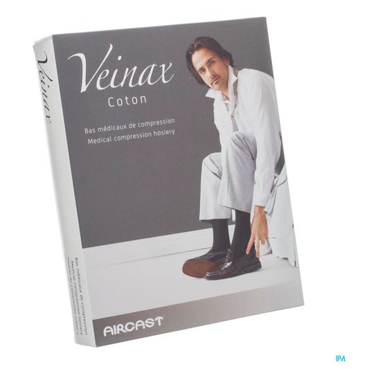 Veinax Coton 2 Bas Autofix Homme Noir TL3 1 Paire