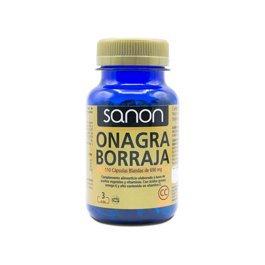 Sanon Aceite de Onagra Borraja 250mg 110 Capsules