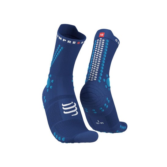 Compressport Pro Racing Socks Trail Size 3 Soladite Flue Blue 1 Paire