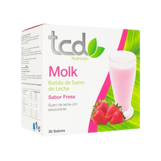 Tcd Molk Molk Shake Protein Protein Strawberry Flavor 30 Enveloppes