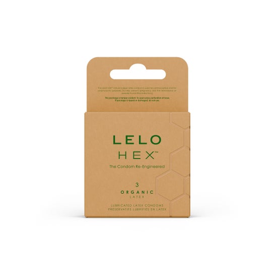 Lelo Hex Organic Latex 3 Préservatifs Lubrifiés En Latex
