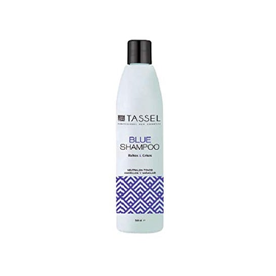 Eurostil Tassel Blue Shampoo pour cheveux blonds ou blancs 500ml