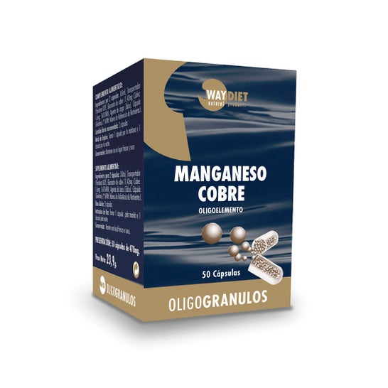 Waydiet Manganèse Cuivre Oligo 50caps
