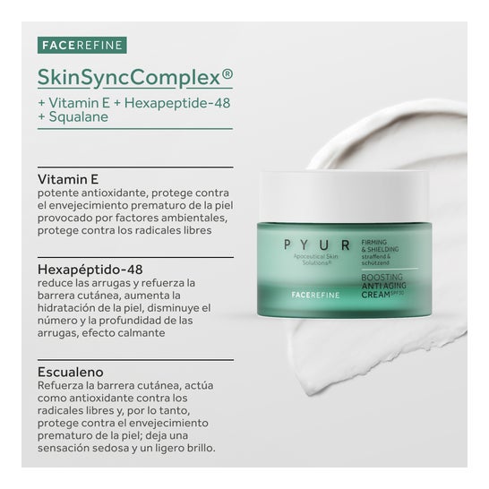PYUR Boosting Anti Aging Cream SPF30 50 ml