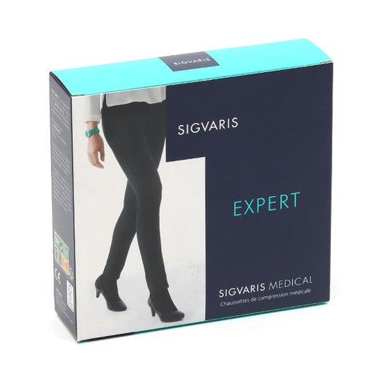 Sigvaris 3 Expert Chaussette Femme Noir Long XL 1 Paire