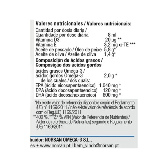 Norsan Omega-3 Total Citron 200ml