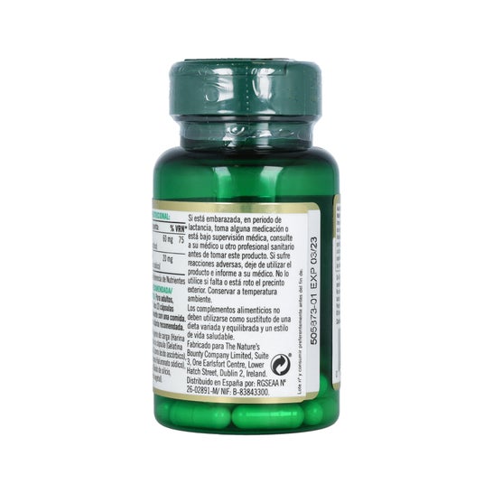 Nature's Bounty acide hyaluronique 20 mg avec vitamine C 30 Capsu Capsu