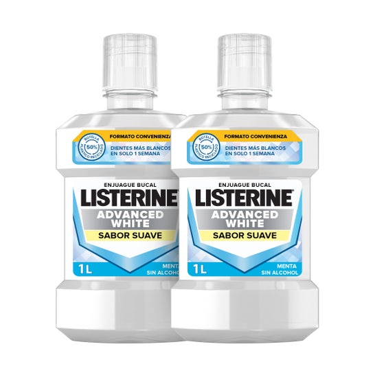 Listerine Advanced White Bain de bouche blanchissant 2X1000ml