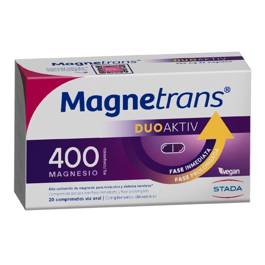 Magnetrans Duo Activ 400 mg Magnésium 20 comprimés