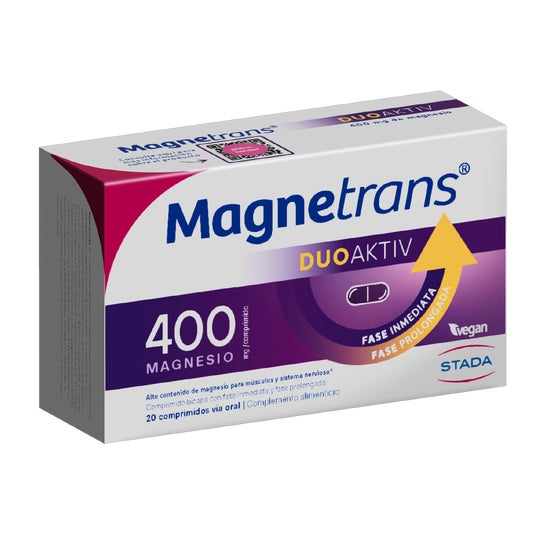 Magnetrans Duo Activ 400 mg Magnésium 20 comprimés