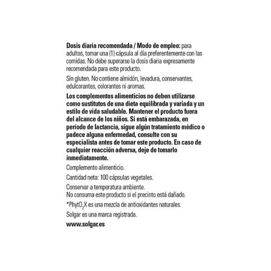 Solgar Centella Asiatica SFP 100 gélules