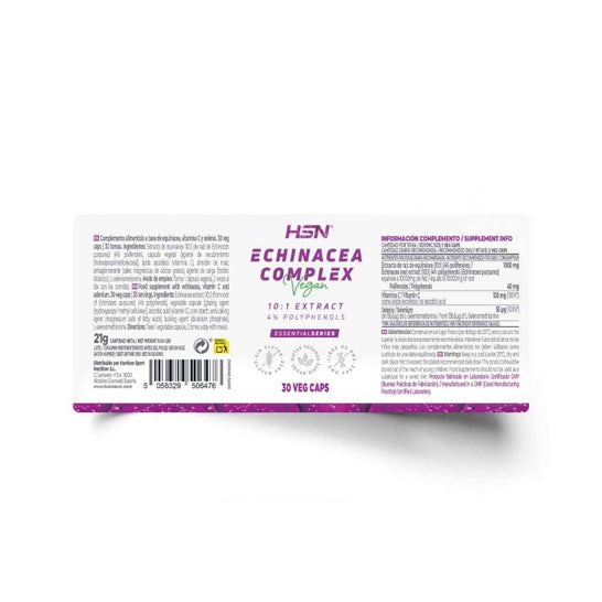 HSN Extracto de Equinácea Complex 10:1 500mg 120vcaps