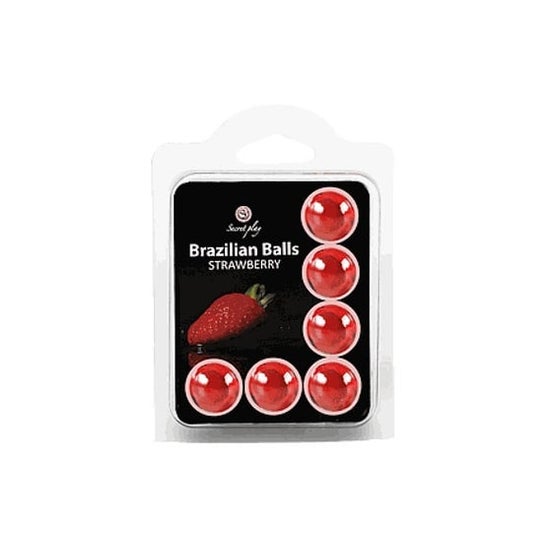 Secretplay Set de boules brésiliennes Strawberry 6 pièces