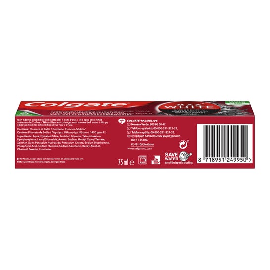 Colgate Max White Carbón Pasta Dentífrica 75ml