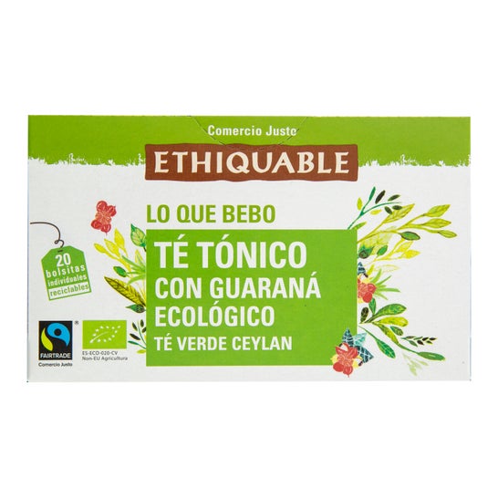 Ethiquable Té Verde Tónico con Guaraná Eco 20uds