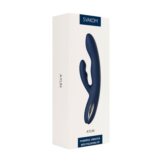 Svakom Aylin Powerful Vibrator With Pulsating Tip Dark Blue 1ut