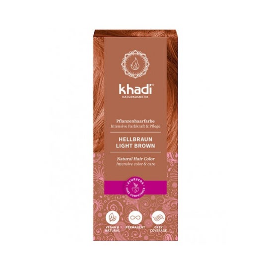 Khadi teinture marron clair 100% végétale 100g
