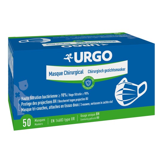 Urgo Masques Chirurgicaux Type IIR 50 Unités