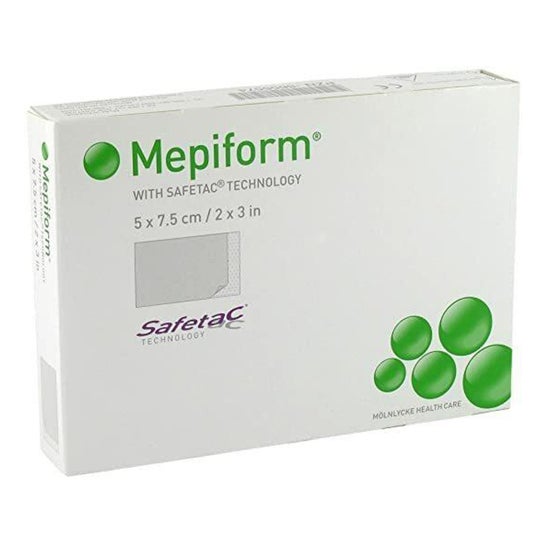 Mepiform Pansement Auto-Adhésif Siliconé 5x7,5cm 5uts