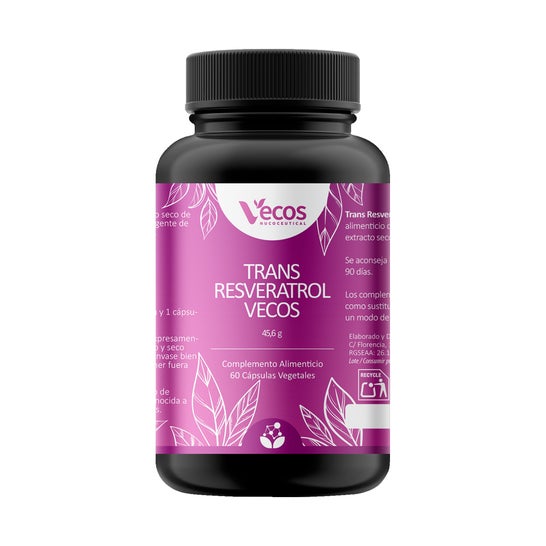 Vecos Nucoceutical Trans-resveratrol 60 Cápsulas