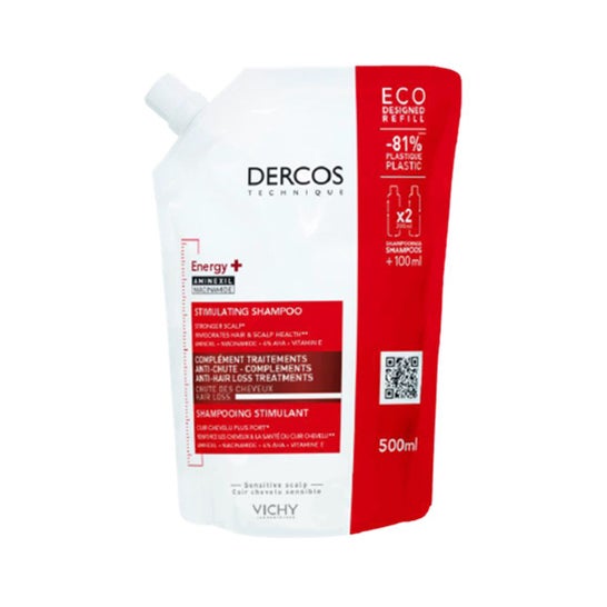 Dercos Energy+ Shampooing Eco-recharge Anti-chute 500ml