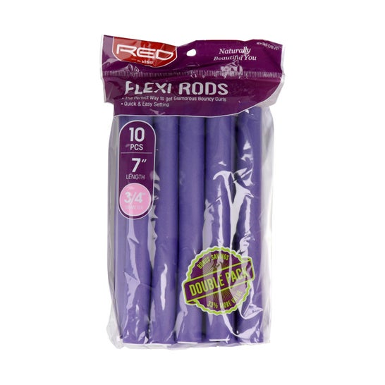Red By Kiss Flexi Rods 7" Length 3/4" Purple 10uds