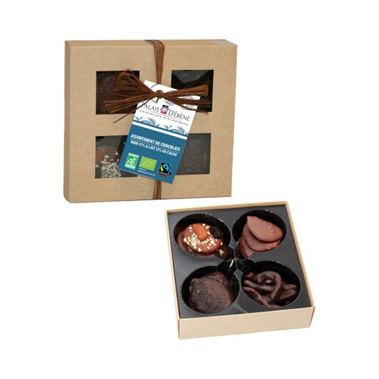 Palais d'Ébène Pack Assortiment Chocolats Noir et Lait 4uts