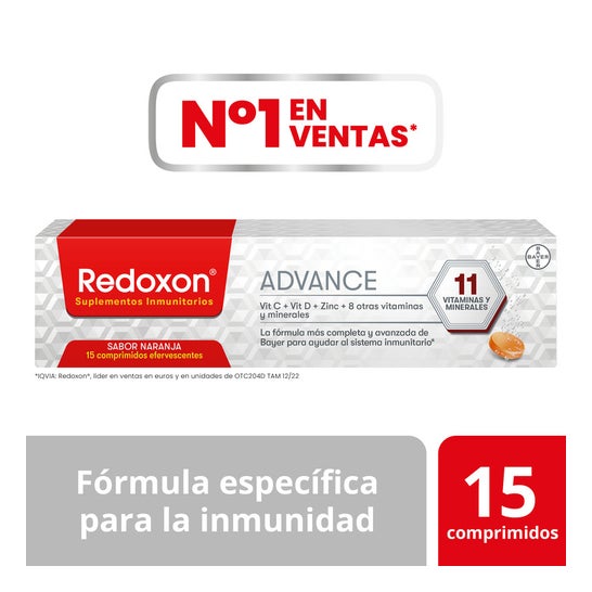 Redoxon Advance Vitamine C Défenses 15 Comprimés Effervescents