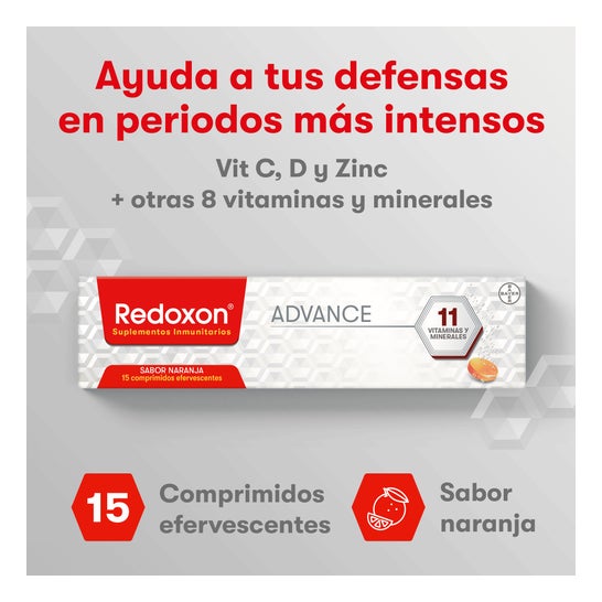 Redoxon Advance Vitamine C Défenses 15 Comprimés Effervescents