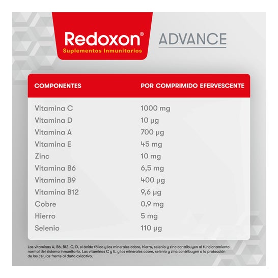 Redoxon Advance Vitamine C Défenses 15 Comprimés Effervescents