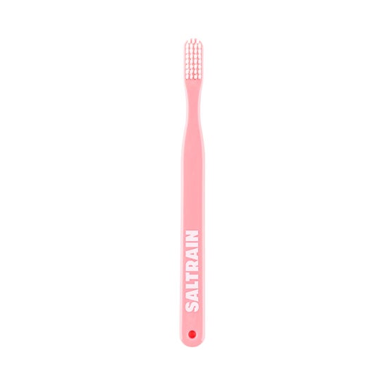 Saltrain Micro-Bristles Toothbrush Pink White 1ut