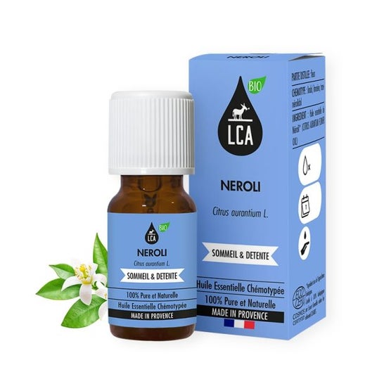 L'huile essentielle de néroli Puressentiel est utilisée en cas d