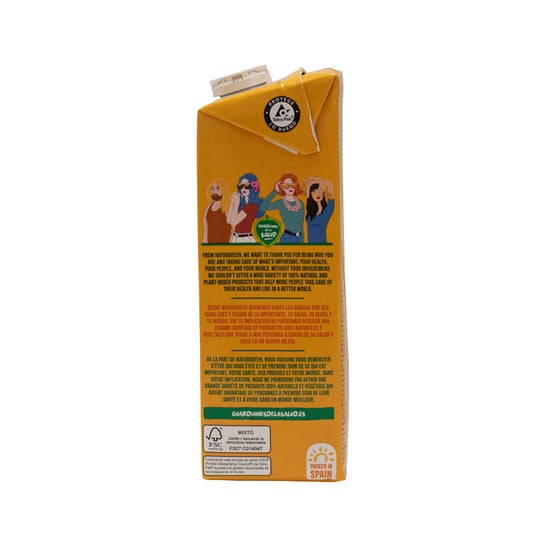 Naturgreen Bebida de Avena Bio con Calcio Sin Azúcares Añadidos 1L