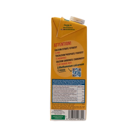 Naturgreen Bebida de Avena Bio con Calcio Sin Azúcares Añadidos 1L