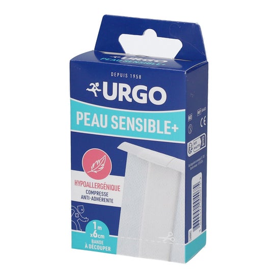 Urgo Peau Sensible+ Compresse Anti-Adhérente 1 m x 6 cm