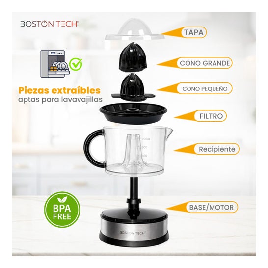 Boston Tech Presse-agrumes Électrique 700 ml