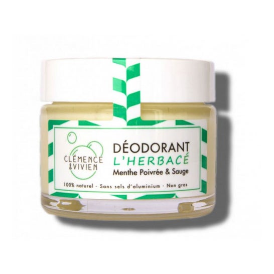Clemence & Vivien Déodorant Naturel Crème Herbacée 50g