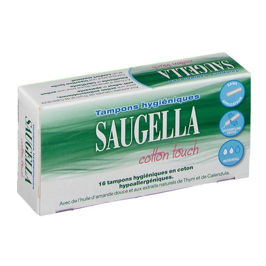 Saugella Cotton Touch Tampon Hygiénique Super 16 unités