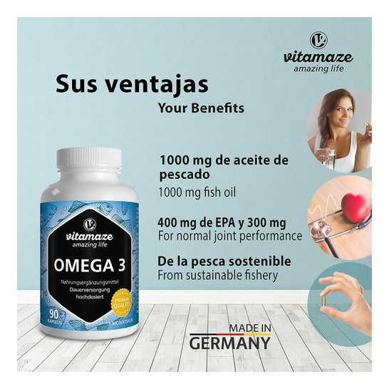 Vitamaze Oméga 3 1000mg 90 Capsules
