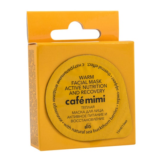 Café Mimi Masque Visage Réchauffant Nourriture Active et Récupération 15ml