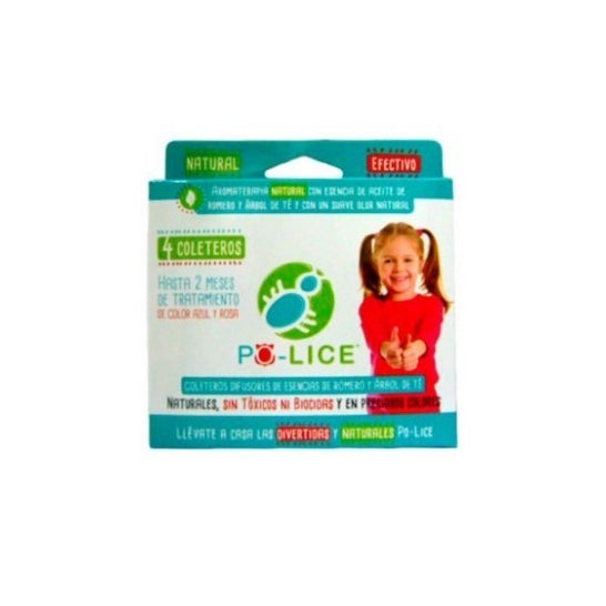 Po-lice Élastiques à Cheveux Anti-Poux 4 unités