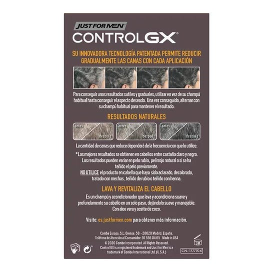Just For Men Control GX Shampooing 2 en 1 118ml Just For Men Control GX Shampooing 2 en 1 118ml