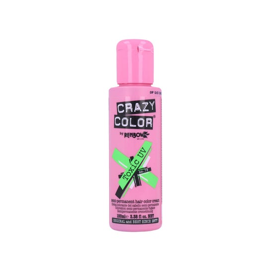 Crazy Color Tinte Cabello Nro 79 Toxic Uv Verde 100ml