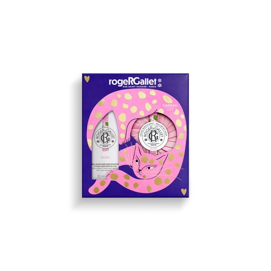 Roger & Gallet Coffret Eau Parfumée Bien-être Rose 30ml et Savon 100 g