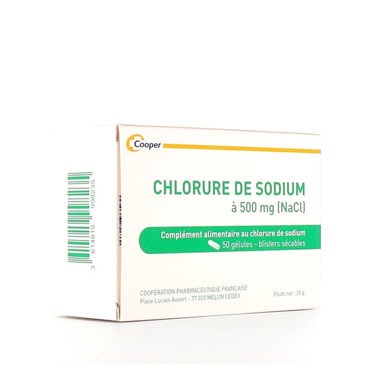 Cooper Chlorure De Sodium 500mg 50 Gélules