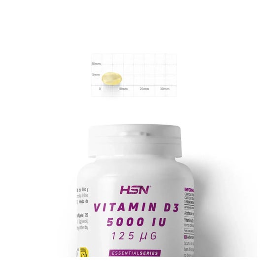 HSN Vitamina D3 5000UI 120 perlas